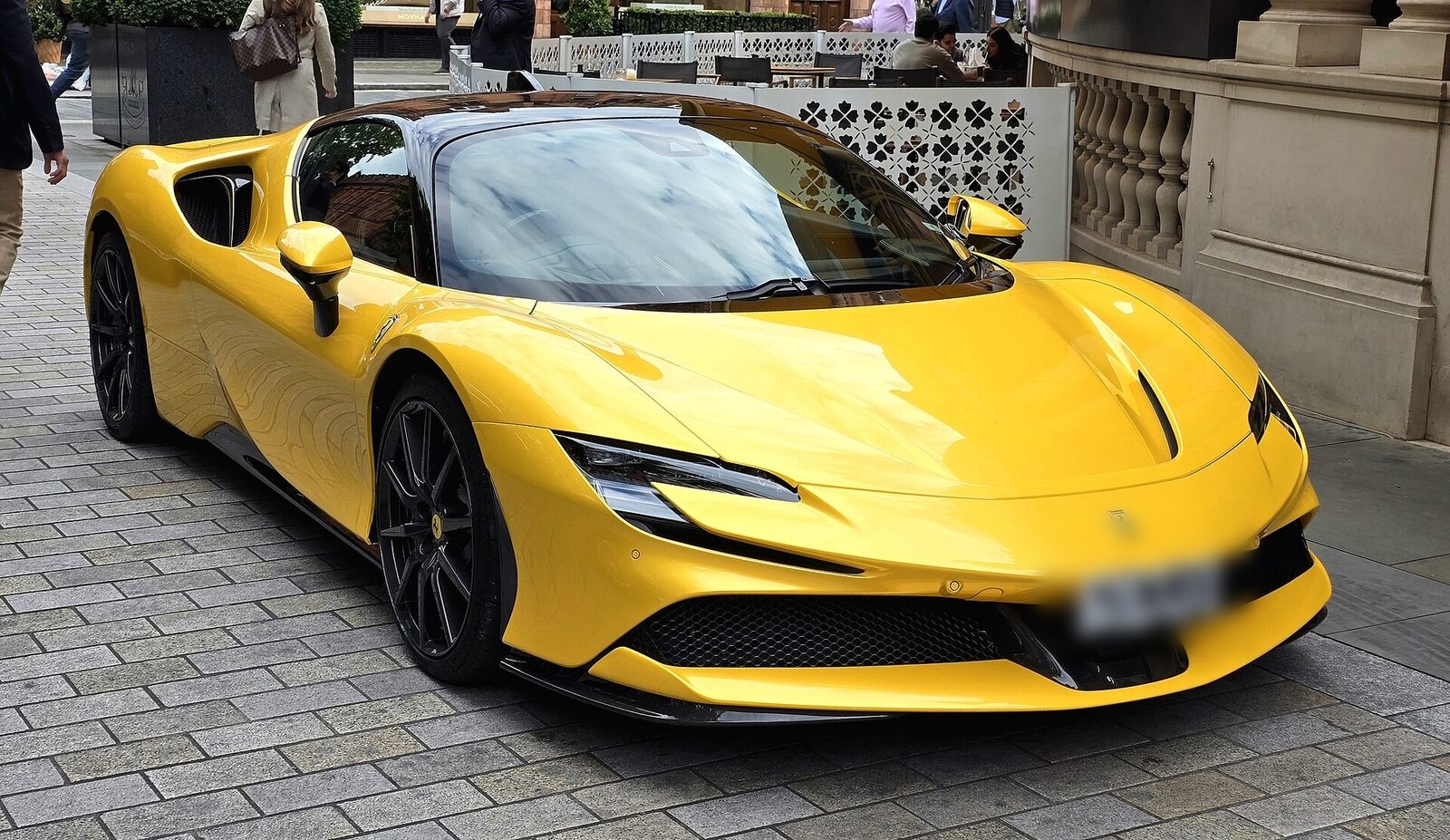 Ferrari SF90 side angle