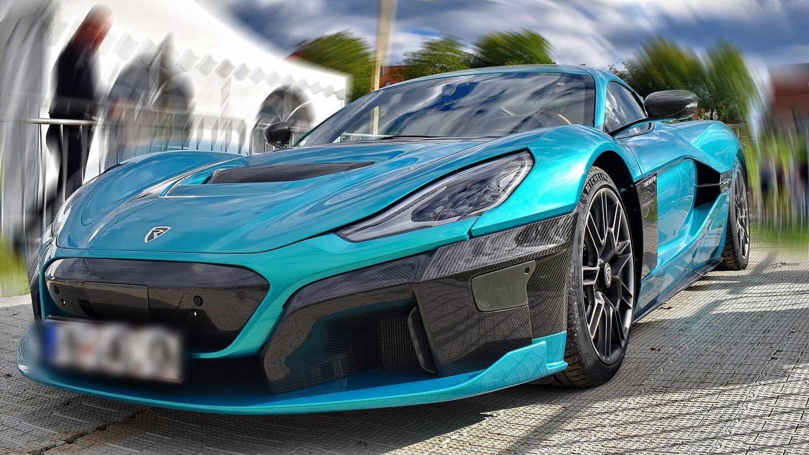 Rimac Nevera front angle